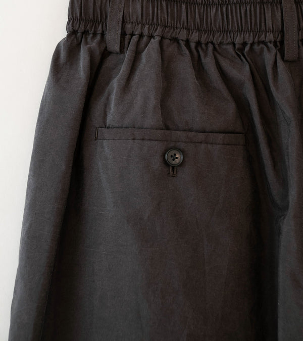 Stein 'Silk Nylon Easy Short Trousers' (Charcoal Brown)