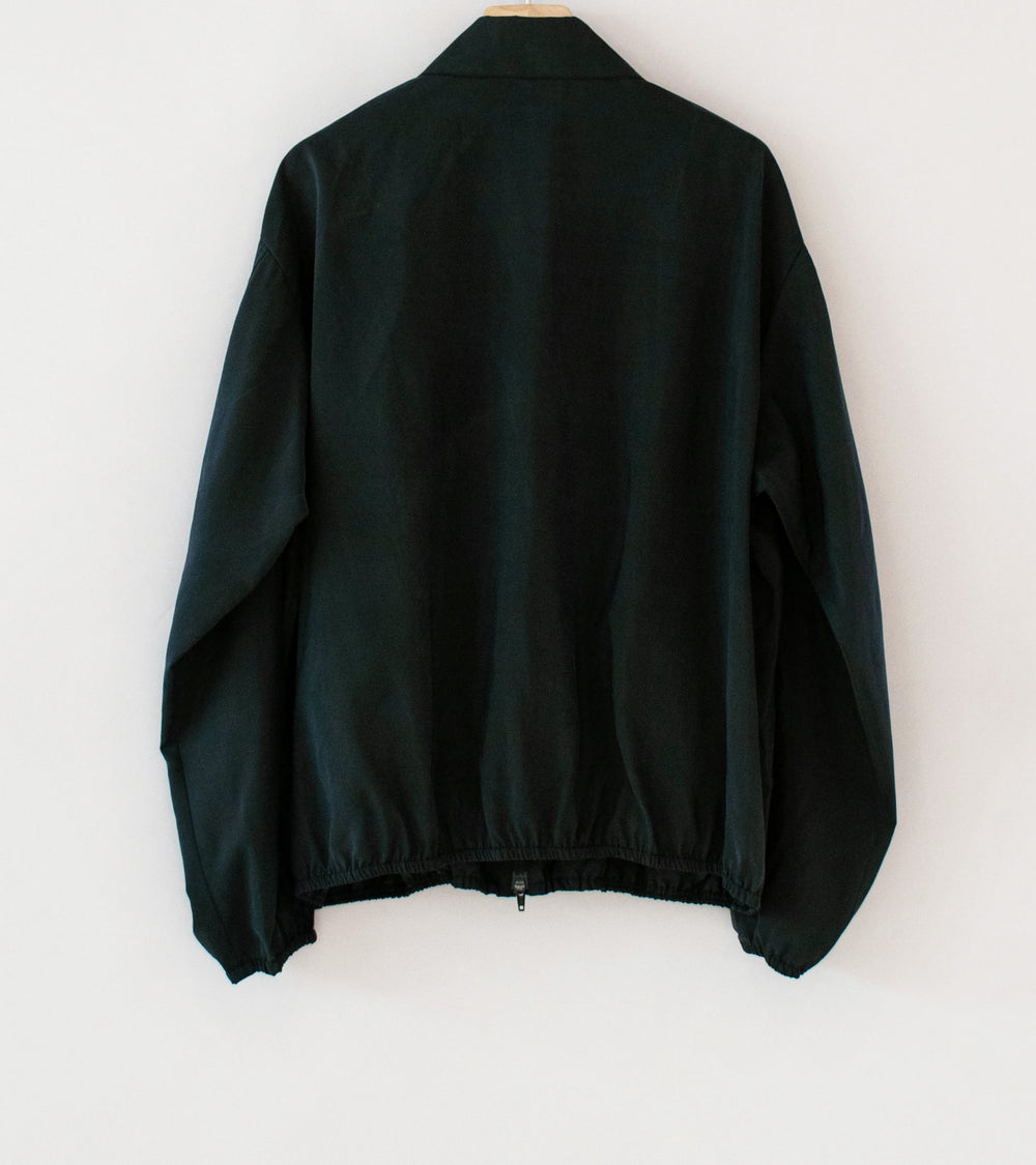 Stein 'Silk Nylon Collared Zip Jacket' (Black)