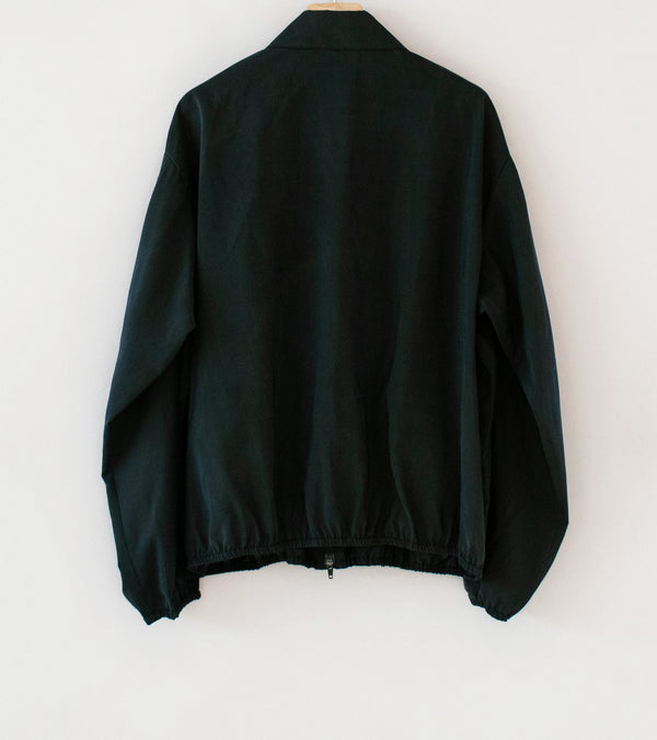 Stein 'Silk Nylon Collared Zip Jacket' (Black)