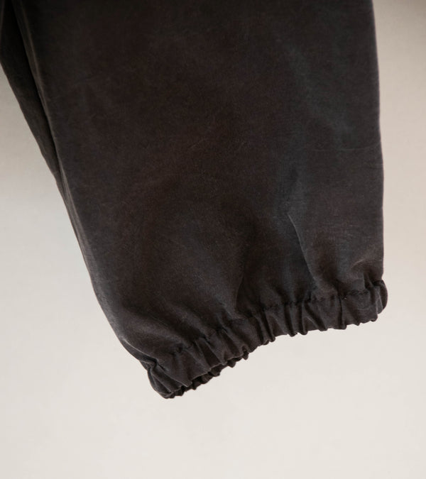 Stein 'Silk Nylon Collared Zip Jacket' (Charcoal Brown)