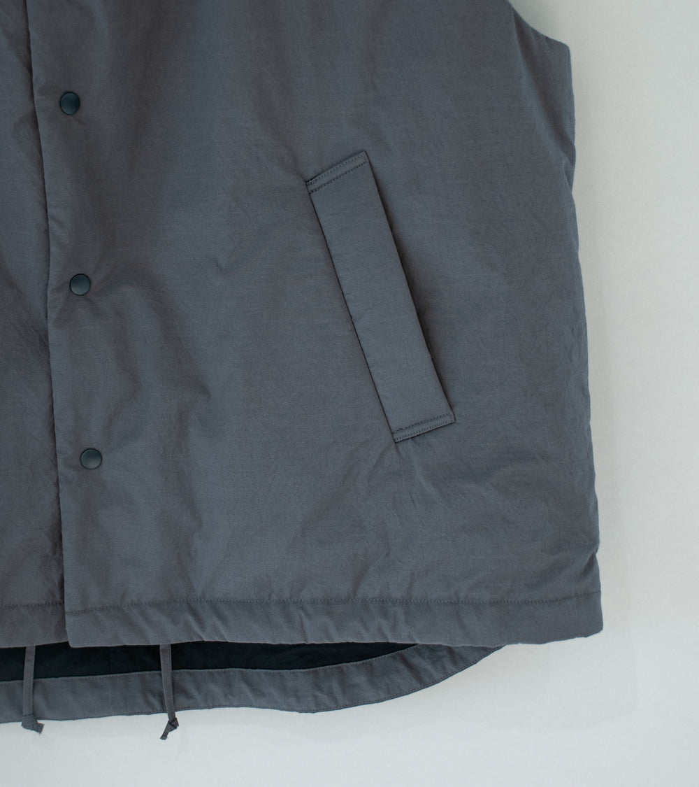 Aton 'Padded Vest' (Charcoal Gray Techno Cotton)