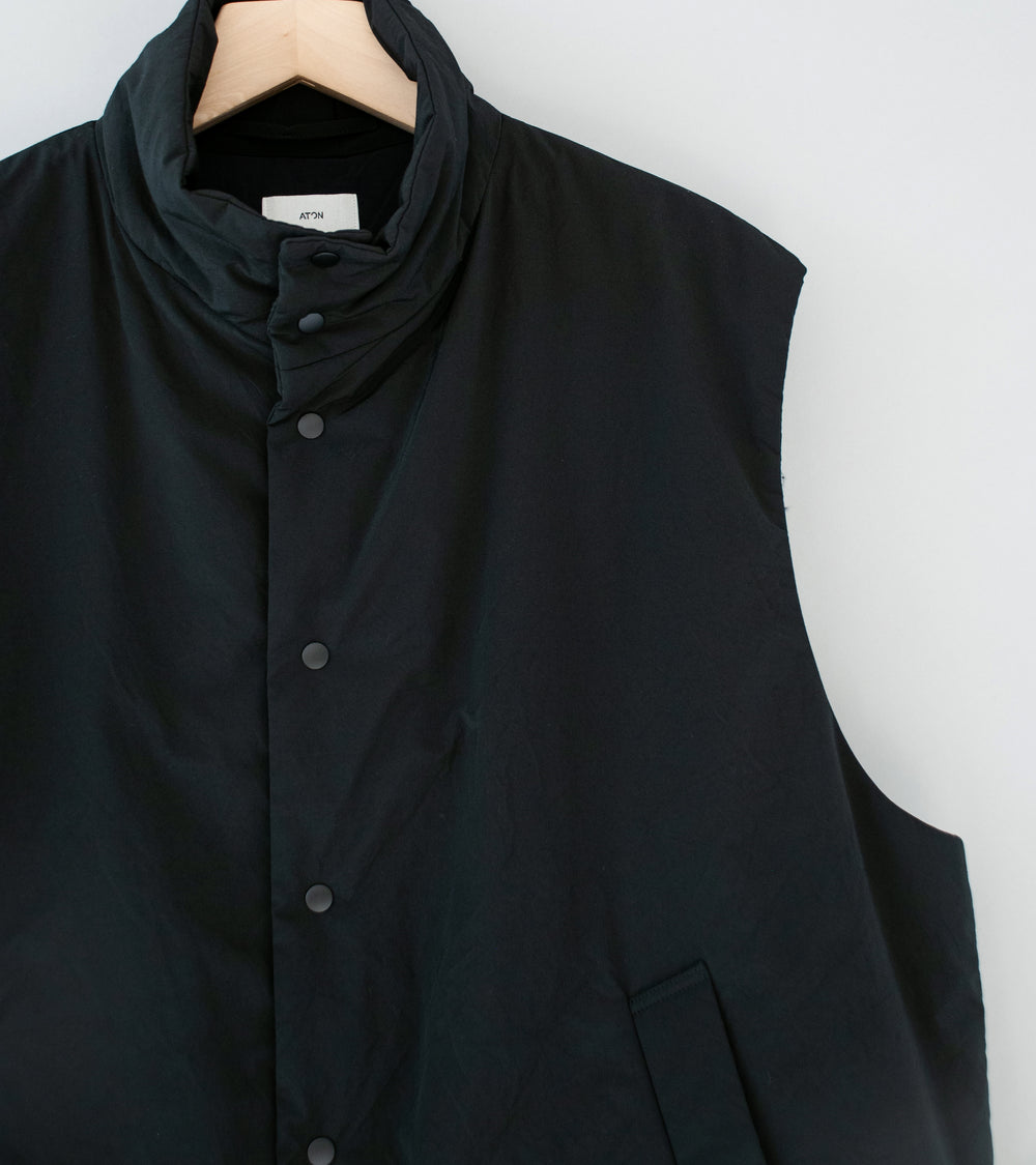 Aton 'Padded Vest' (Black Techno Cotton)