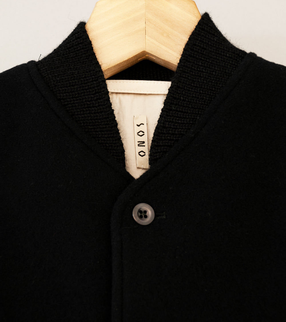 Sono 'Bo Bomber' (Black Recycled Wool)