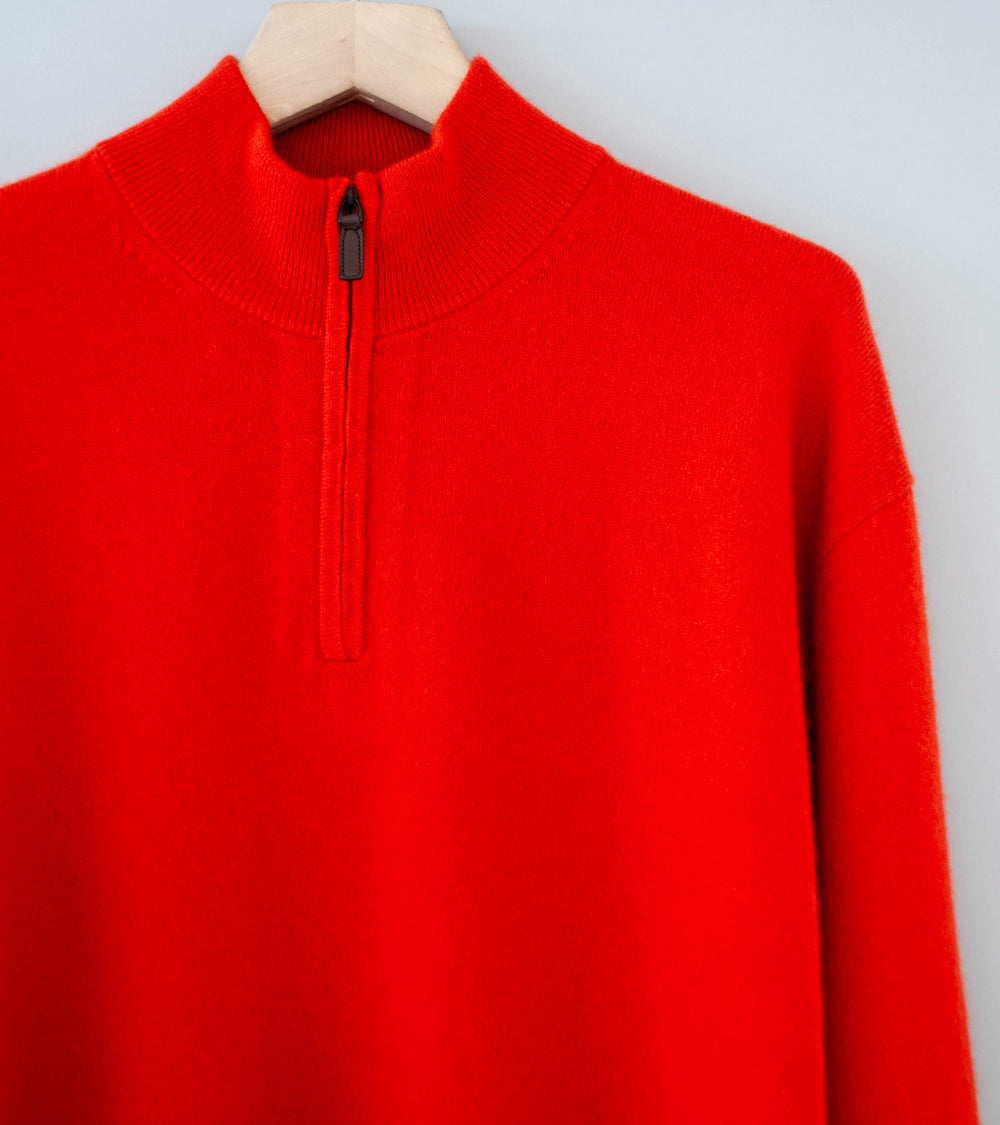Stein 'Pure Cashmere Knit Half Zip LS' (Red)