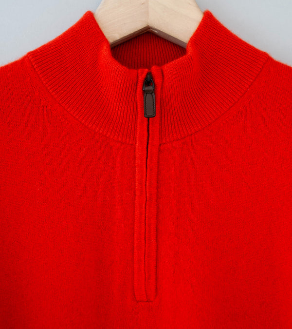 Stein 'Pure Cashmere Knit Half Zip LS' (Red)