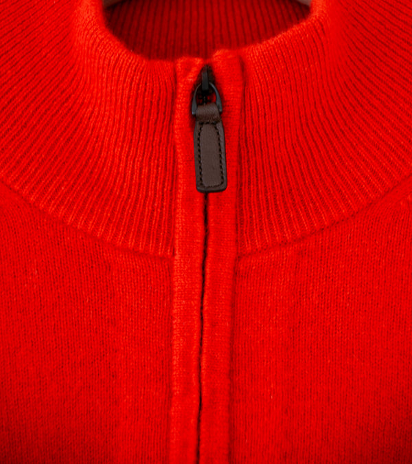 Stein 'Pure Cashmere Knit Half Zip LS' (Red)