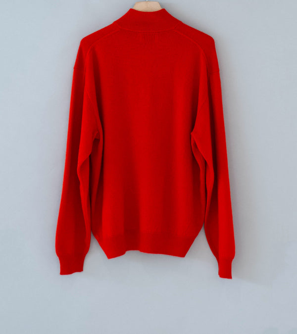 Stein 'Pure Cashmere Knit Half Zip LS' (Red)