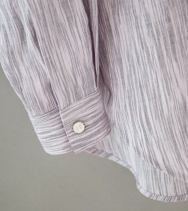 Seya 'Hand Stitch Kurta Shirt' (Rose Moon Omi Ikat Crepe)