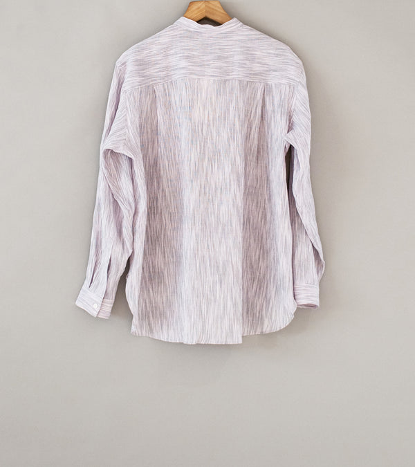 Seya 'Hand Stitch Kurta Shirt' (Rose Moon Omi Ikat Crepe)