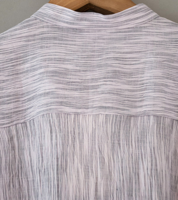 Seya 'Hand Stitch Kurta Shirt' (Rose Moon Omi Ikat Crepe)