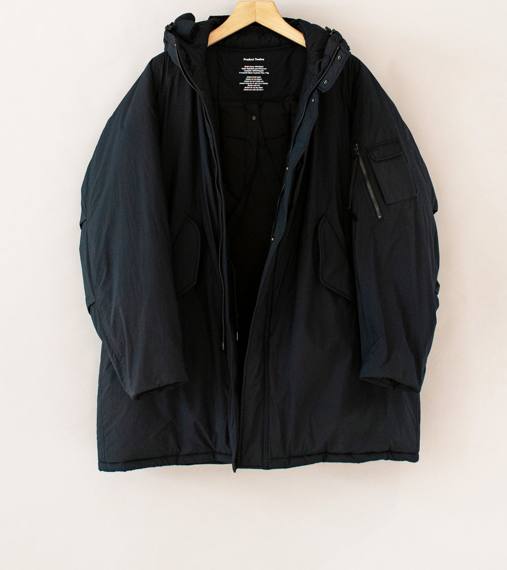Product Twelve 'Primaloft Puffer Coat' (Black)