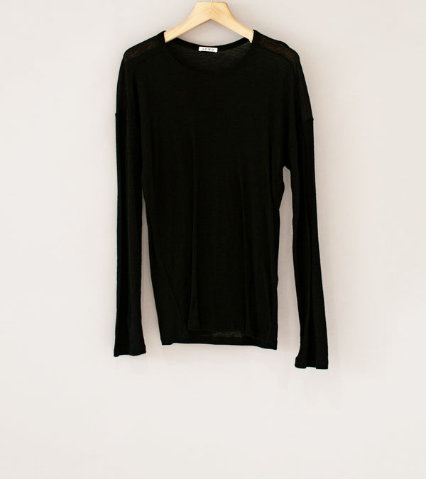 Sono 'Luno Longsleeve Pullover' (Black Wool)