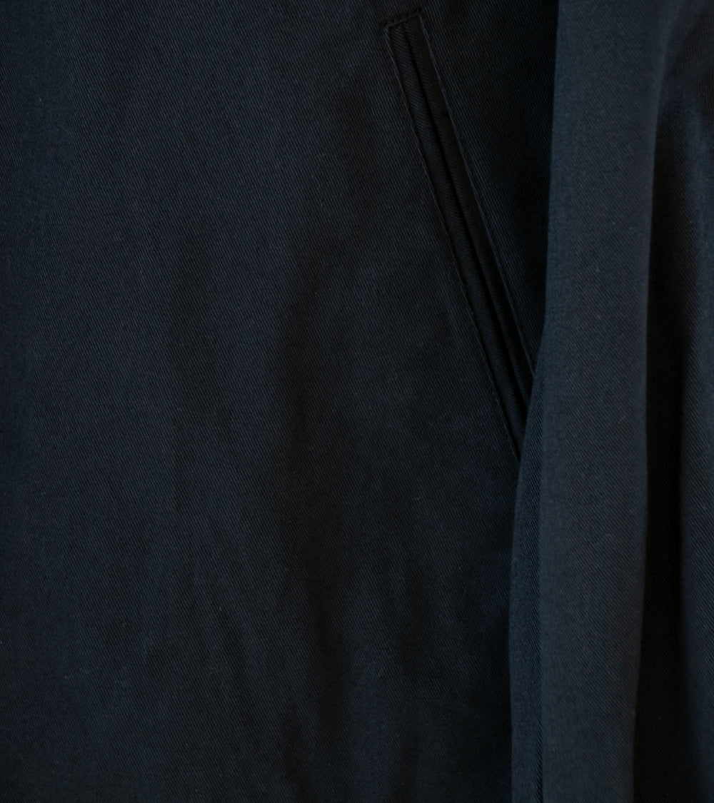 Stein 'Sulfur Dyed Brushed Chino Zip Jacket' (Black)