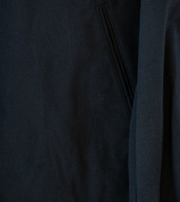 Stein 'Sulfur Dyed Brushed Chino Zip Jacket' (Black)