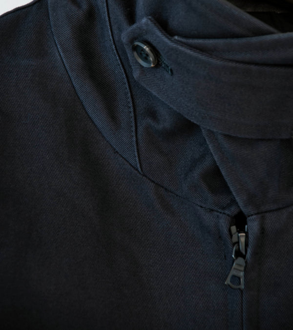Stein 'Sulfur Dyed Brushed Chino Zip Jacket' (Black)