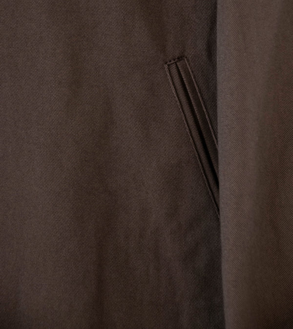 Stein 'Sulfur Dyed Brushed Chino Zip Jacket' (Brown)