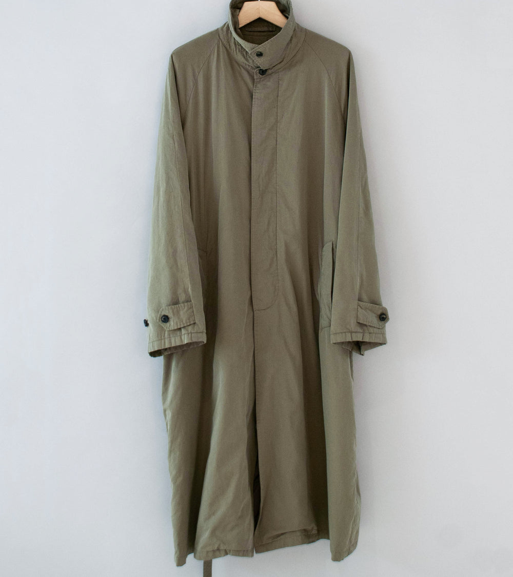 Stein 'Cotton Rayon Vintage Padded Balmacaan Coat' (Beige)