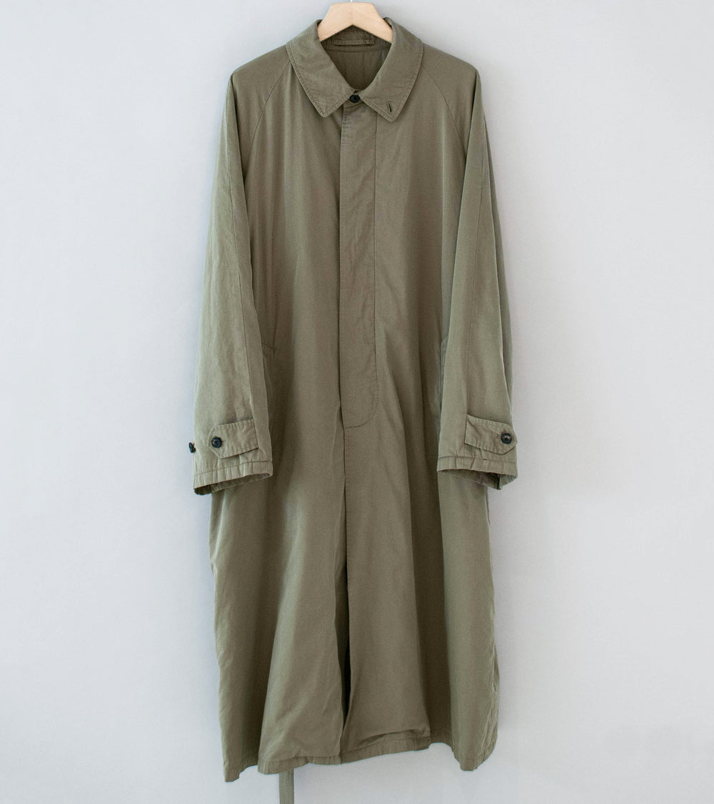 Stein 'Cotton Rayon Vintage Padded Balmacaan Coat' (Beige)
