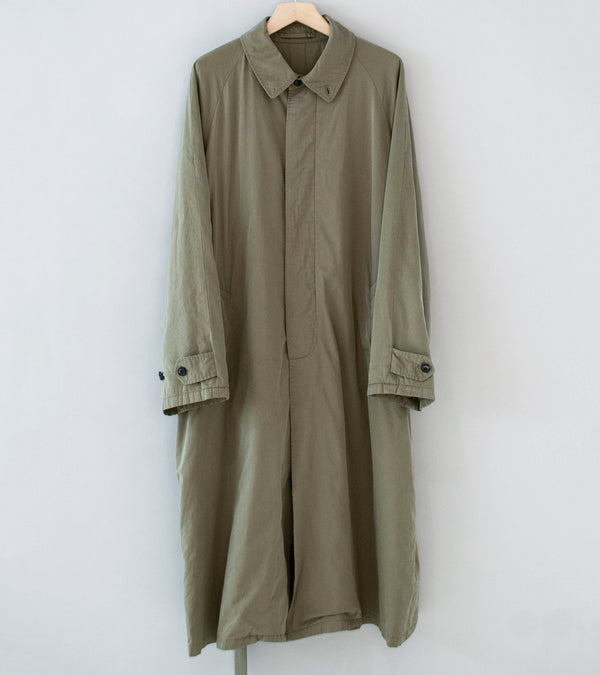 Stein 'Cotton Rayon Vintage Padded Balmacaan Coat' (Beige)