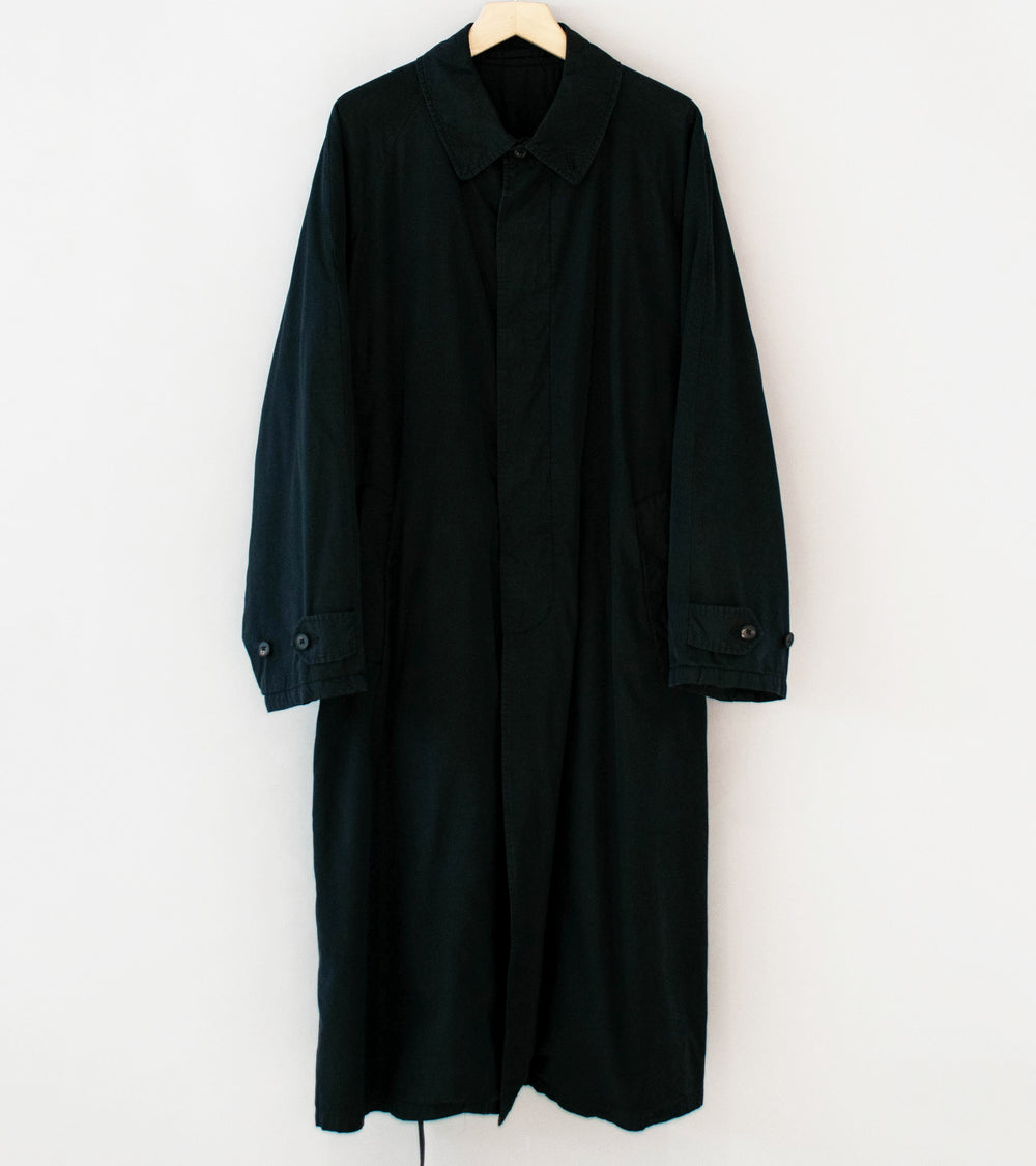 Stein 'Cotton Rayon Vintage Padded Balmacaan Coat' (Black)