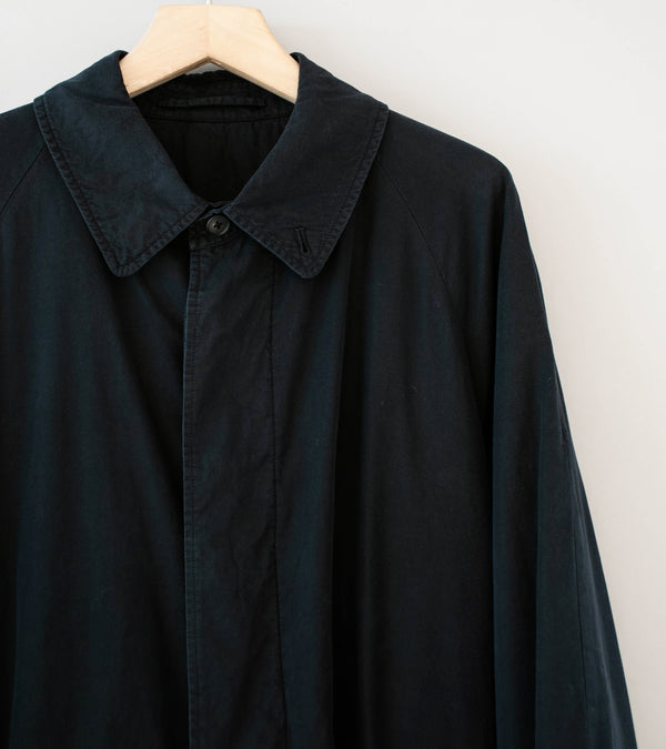Stein 'Cotton Rayon Vintage Padded Balmacaan Coat' (Black)
