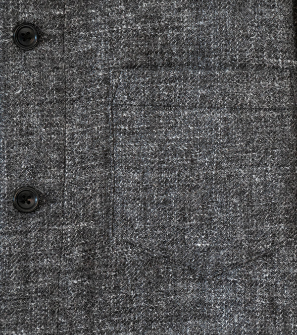 James Coward 'Travail Shirt' (Grey Shetland Wool Linen Twill)