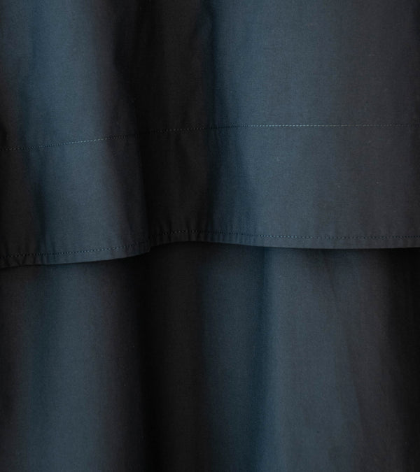 Margaret Howell 'Lightweight Mac' (Black Ventile Dry Cotton Poplin)