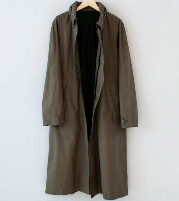 Margaret Howell 'Lightweight Mac' (Khaki Ventile Dry Cotton Poplin)