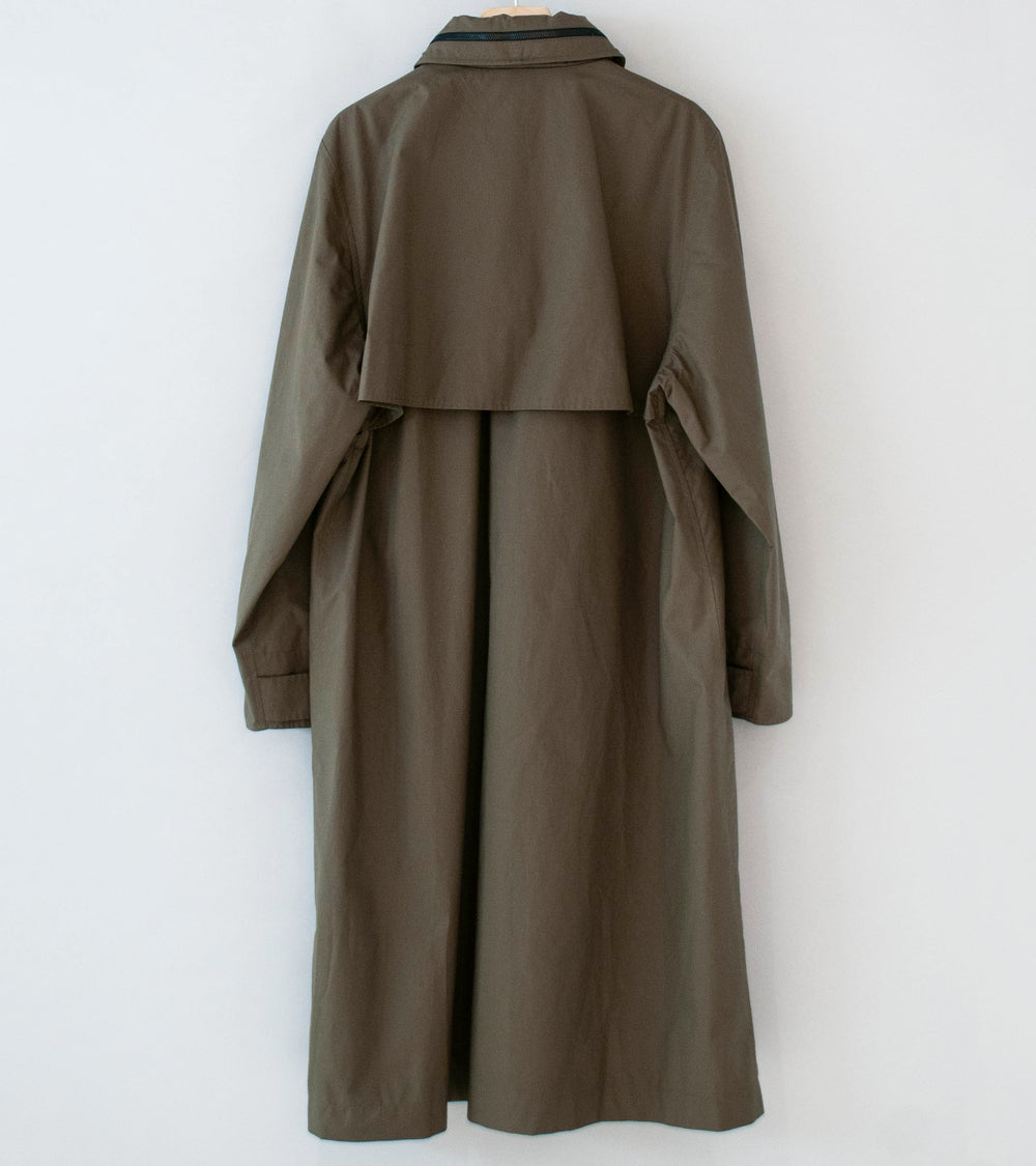 Margaret Howell 'Lightweight Mac' (Khaki Ventile Dry Cotton Poplin)