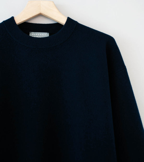 Margaret Howell 'Bonded Sweatshirt' (Navy Cashmere Merino)