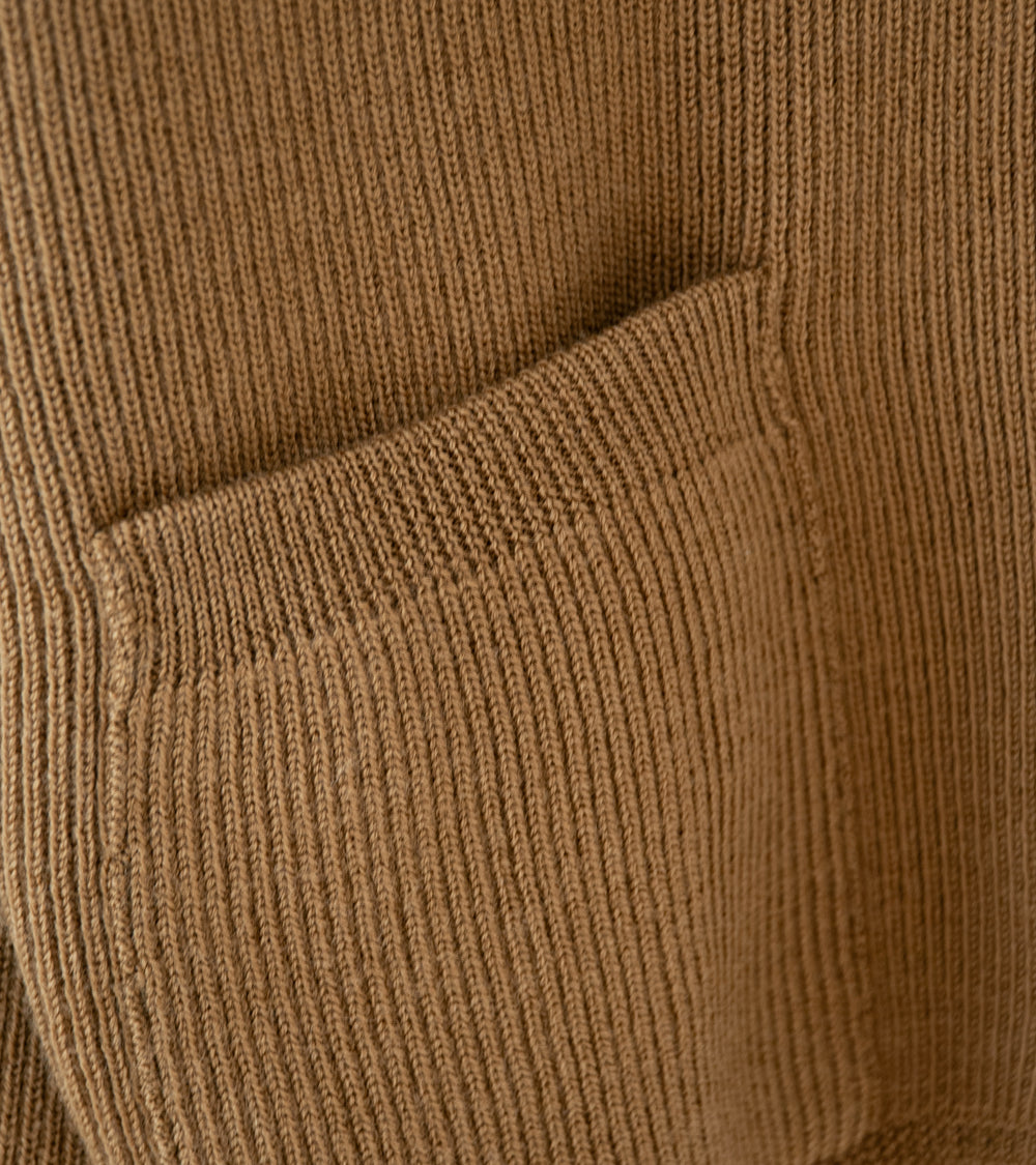 Taiga Takahashi 'Lot. 521 Turtleneck Cardigan' (Camel)