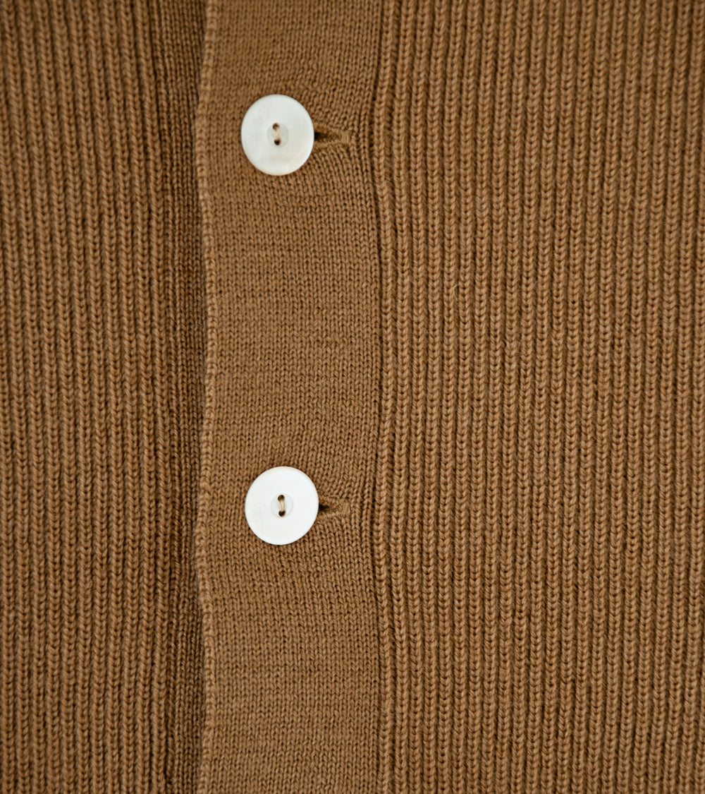 Taiga Takahashi 'Lot. 521 Turtleneck Cardigan' (Camel)
