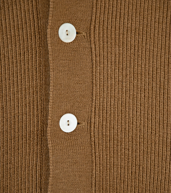 Taiga Takahashi 'Lot. 521 Turtleneck Cardigan' (Camel)