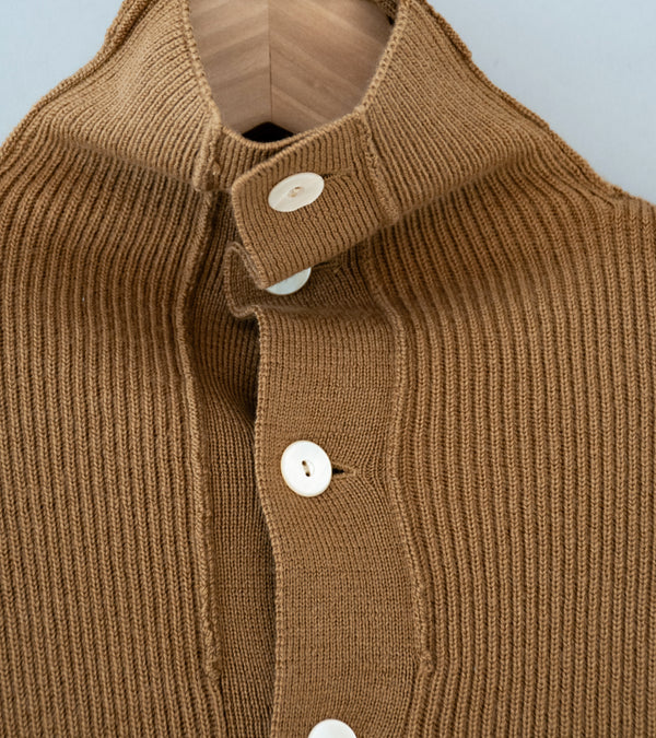 Taiga Takahashi 'Lot. 521 Turtleneck Cardigan' (Camel)