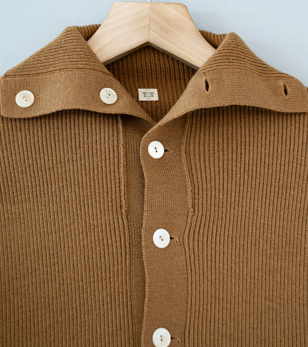 Taiga Takahashi 'Lot. 521 Turtleneck Cardigan' (Camel)