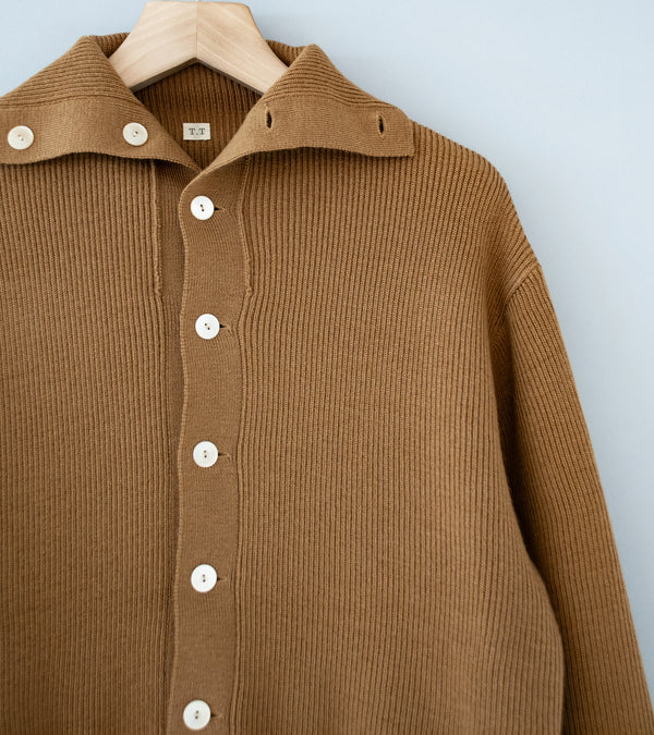 Taiga Takahashi 'Lot. 521 Turtleneck Cardigan' (Camel)
