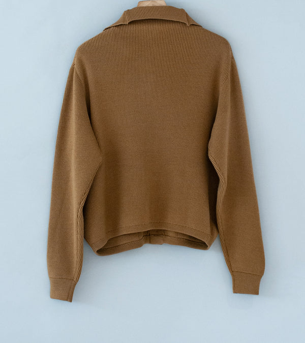 Taiga Takahashi 'Lot. 521 Turtleneck Cardigan' (Camel)