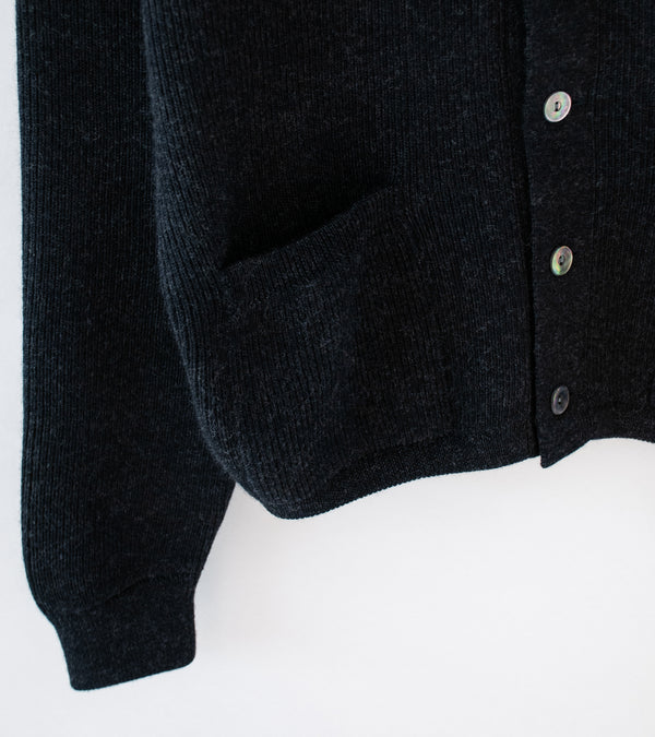 Taiga Takahashi 'Lot. 521 Turtleneck Cardigan' (Charcoal)