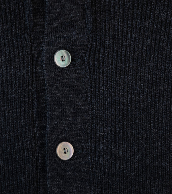 Taiga Takahashi 'Lot. 521 Turtleneck Cardigan' (Charcoal)