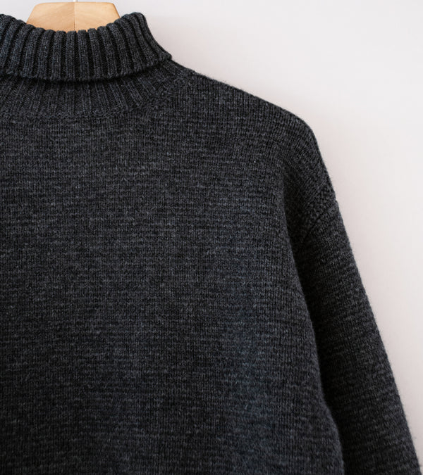 Taiga Takahashi 'Lot. 527 A.R.C Turtleneck Sweater' (Charcoal)