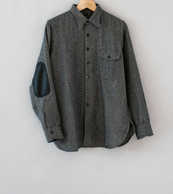 Taiga Takahashi 'Lot. 116 Long Point Collar Sports Shirt' (Charcoal)