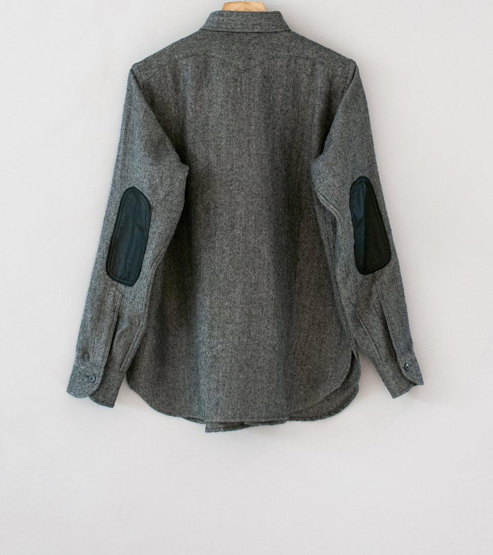 Taiga Takahashi 'Lot. 116 Long Point Collar Sports Shirt' (Charcoal)