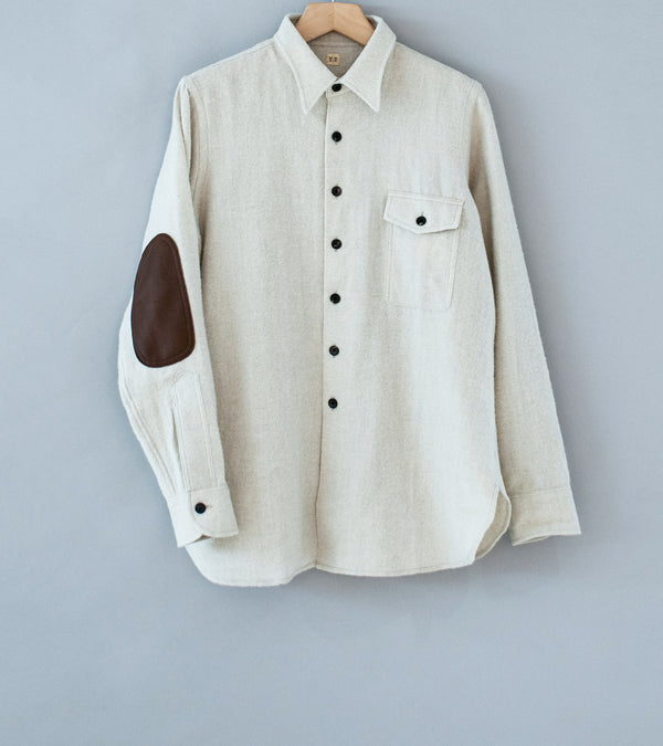 Taiga Takahashi 'Lot. 116 Long Point Collar Sports Shirt' (Ivory)