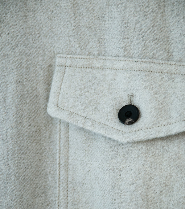 Taiga Takahashi 'Lot. 116 Long Point Collar Sports Shirt' (Ivory)