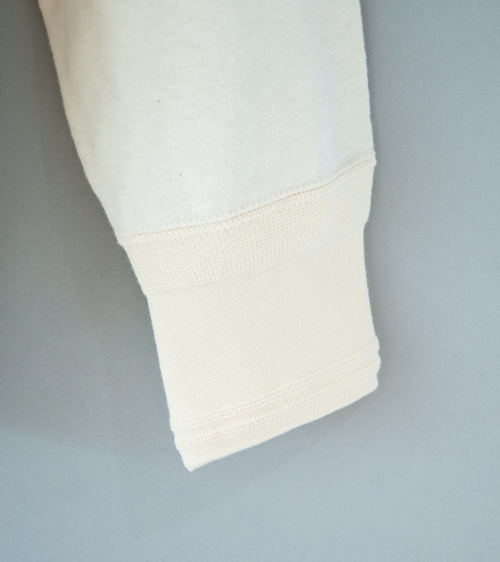 Taiga Takahashi 'Lot. 618 Side Henley Neck Shirt' (Ivory)