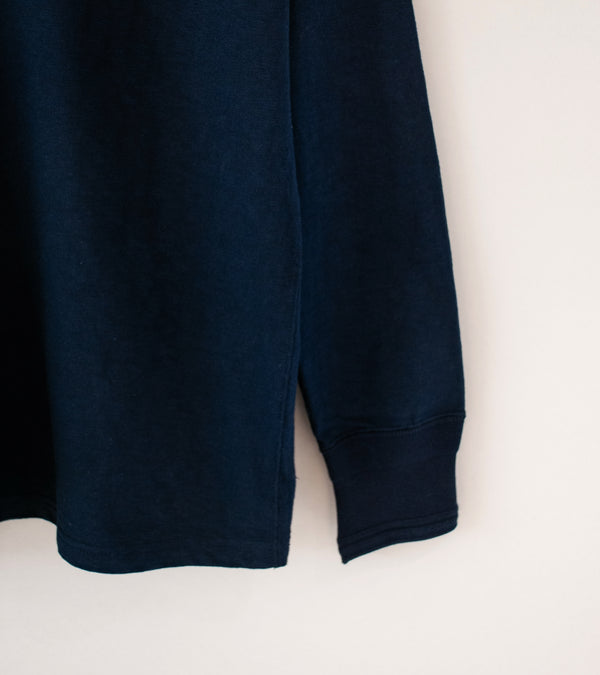 Taiga Takahashi 'Lot. 618 Side Henley Neck Shirt' (Navy)