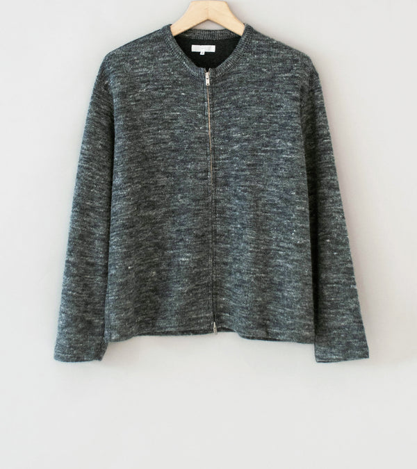 Lady White Co 'Zip Crewneck' (Charcoal Melange)