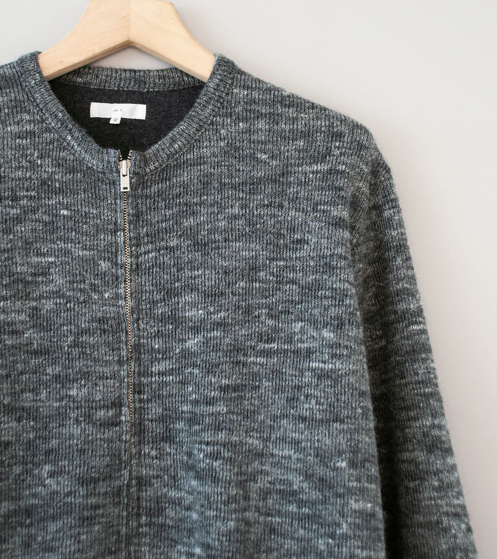 Lady White Co 'Zip Crewneck' (Charcoal Melange)