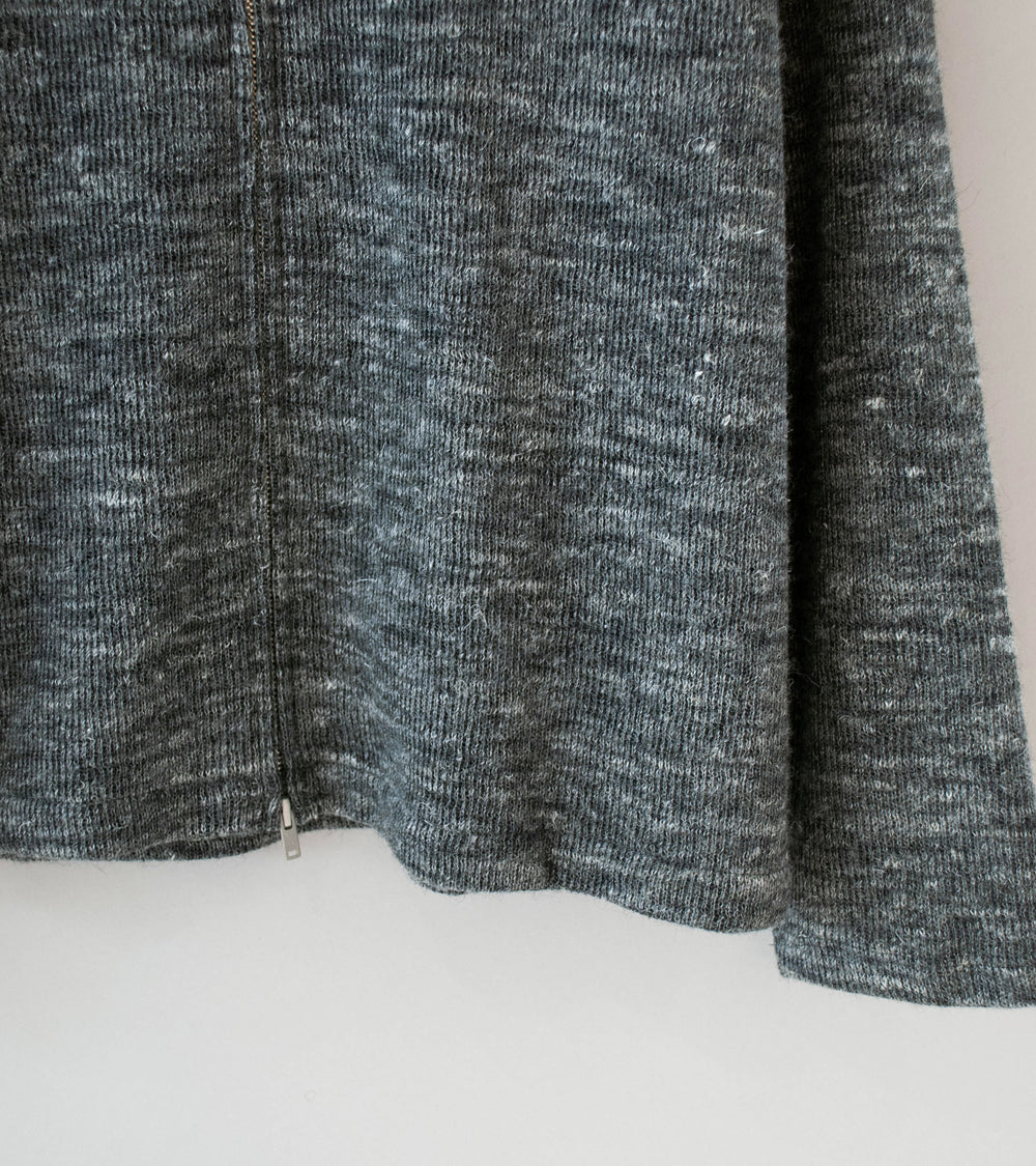 Lady White Co 'Zip Crewneck' (Charcoal Melange)