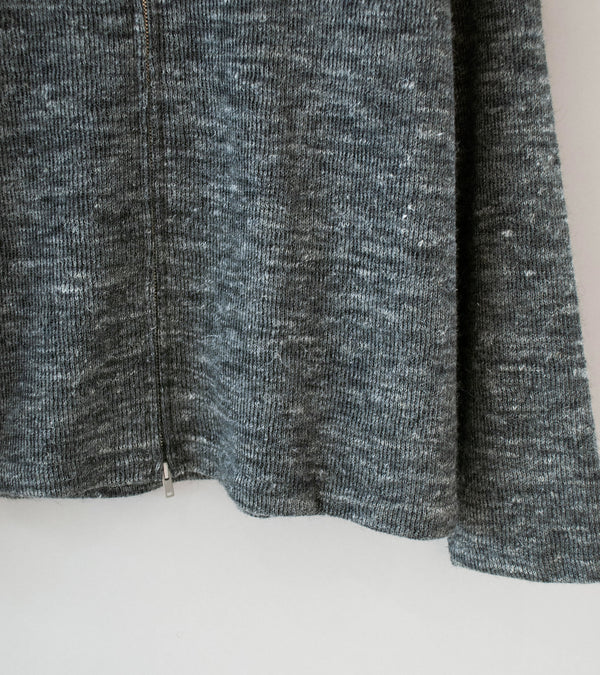 Lady White Co 'Zip Crewneck' (Charcoal Melange)